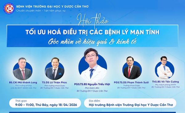 Thông báo số 58 về việc tổ chức hội thảo khoa học chủ đề "Tối ưu điều trị các bệnh lý mạn tính - Góc nhìn về hiệu quả và kinh tế"